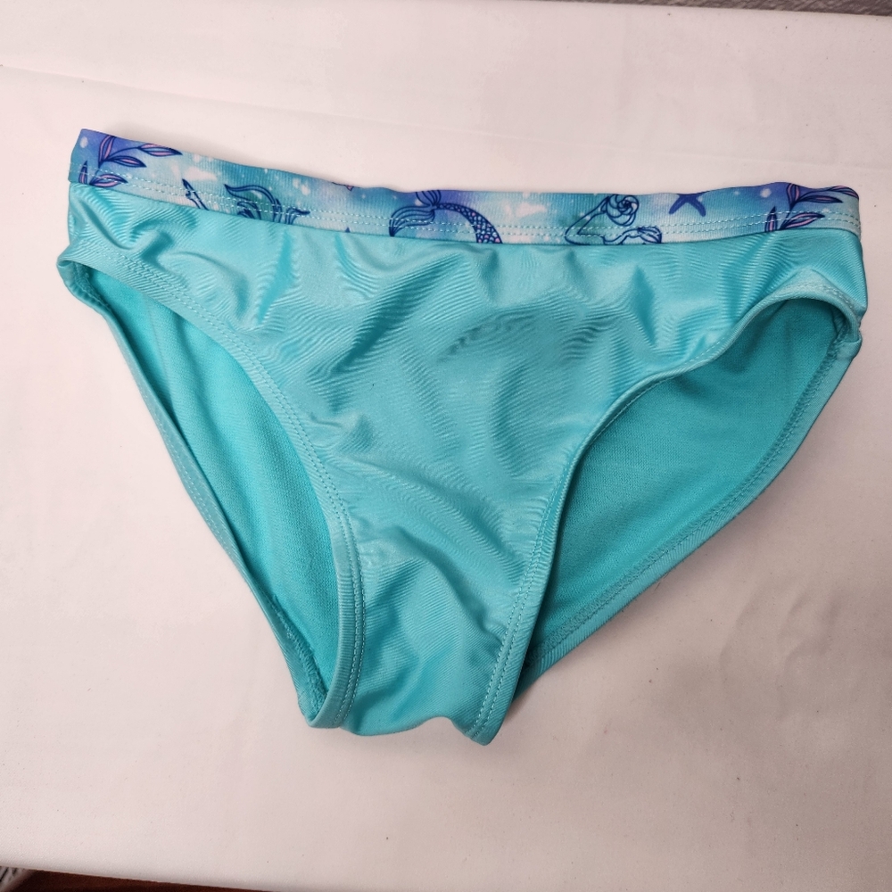 Wonder Nation Turquoise Bikini Bottom Girls Size L (10-12)